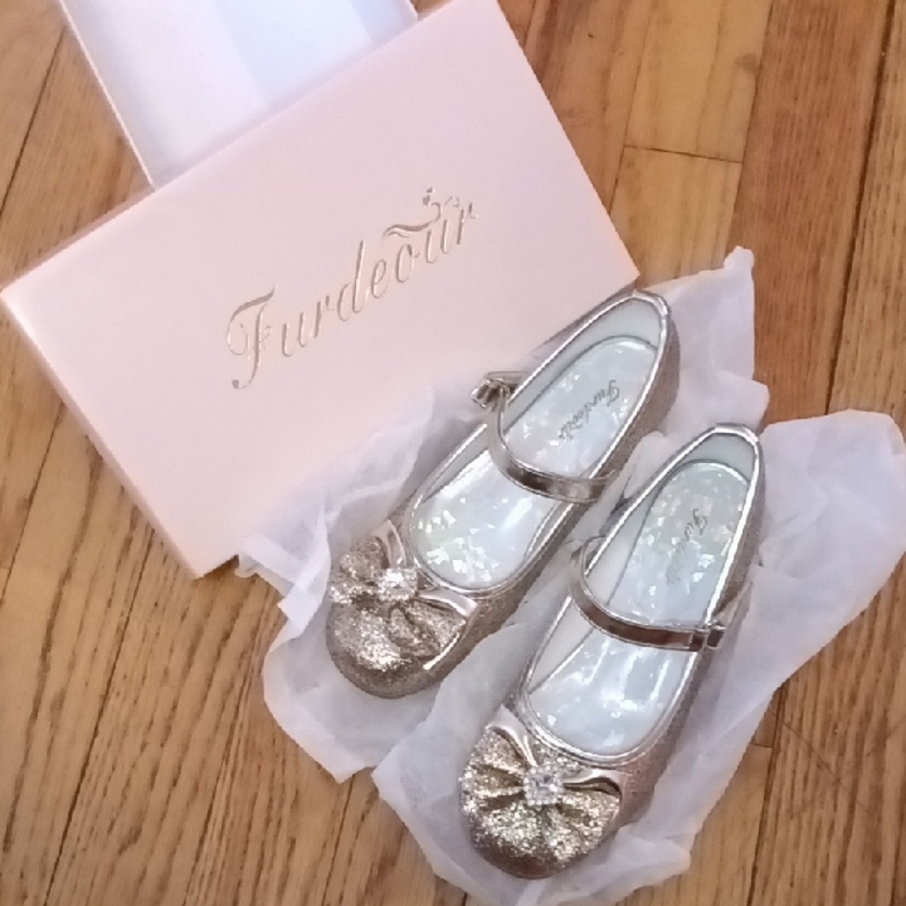 Gold Kids Shoes